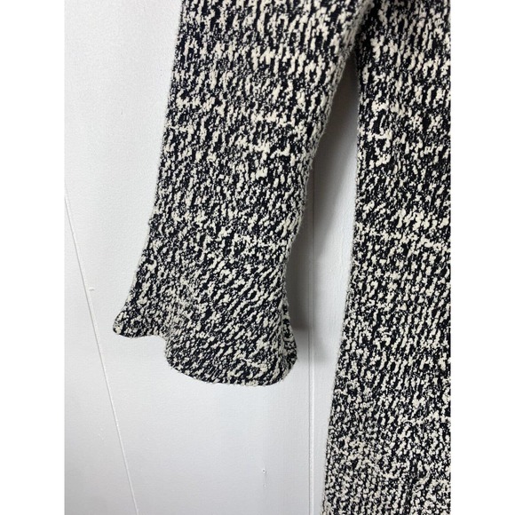 J. McLaughlin Black White Shift Dress Bell Sleeves Knee Length Size XS Career - Picture 3 of 6